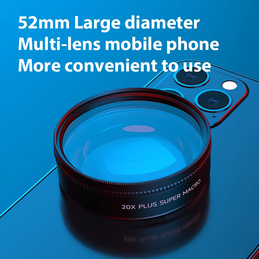 Applicable to iPhone13Pro Max Mobile Phone Macro Lens, High-Definition Jewelry Bug Photo Artifact, Built-in Star Mirror